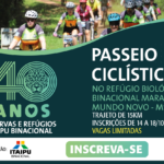 Inscrições para Passeio Ciclístico no Refúgio Biológico Maracaju estão abertas