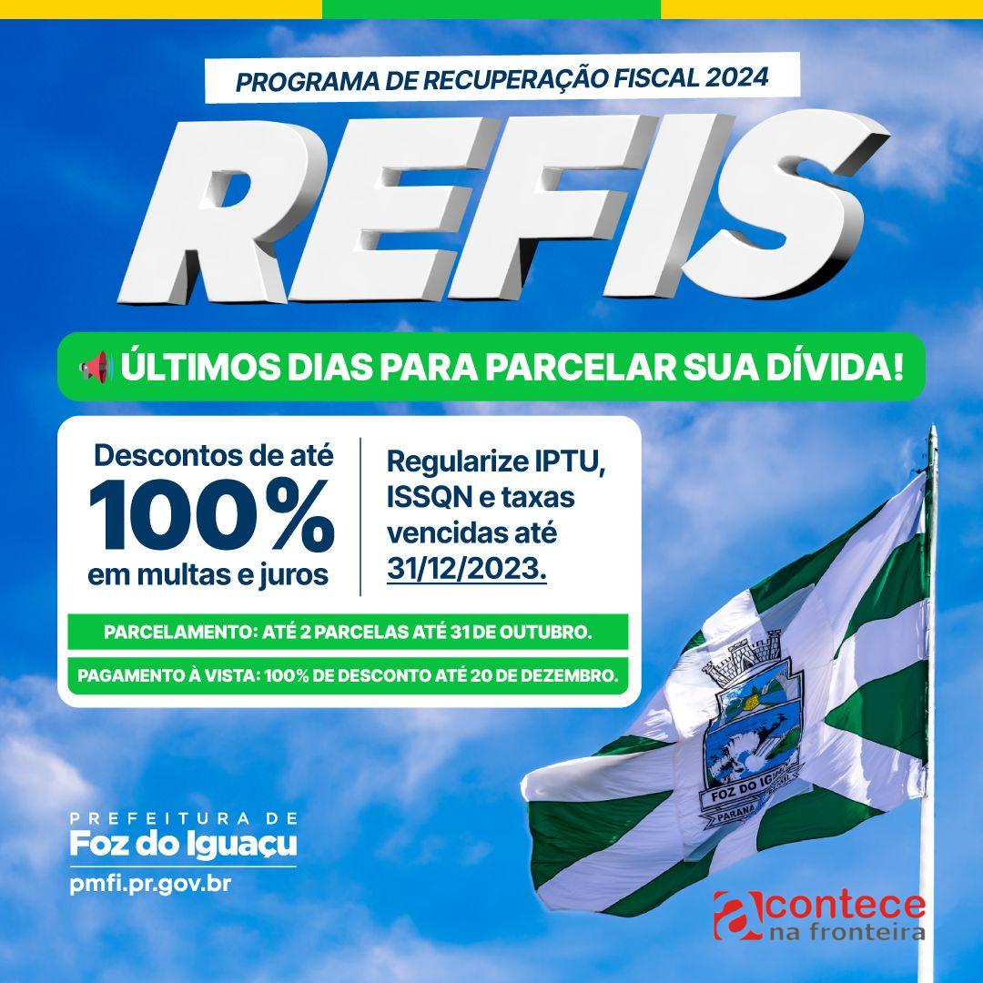 Reta final do Refis 2024 oferece 100% de desconto em multas e juros para dívidas parceladas em duas vezes