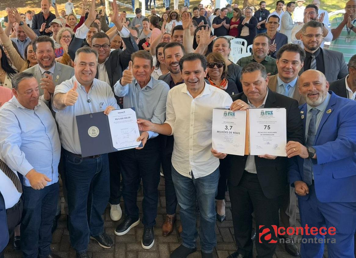 Parceria entre Foz do Iguaçu e Governo do Paraná garante R$ 19,7 milhões para transformar a saúde pública