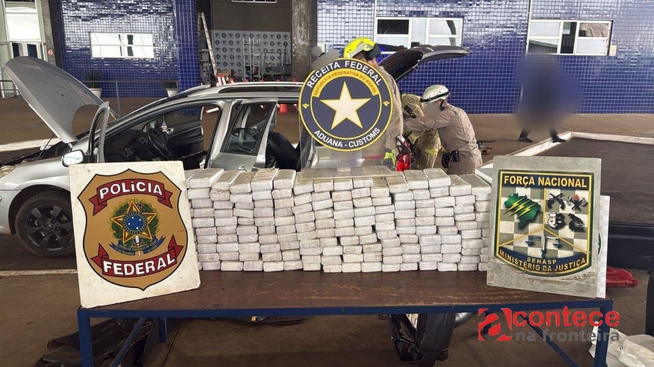 Receita Federal encontra cerca de 140 kg de maconha na Aduana da Ponte Internacional da Amizade