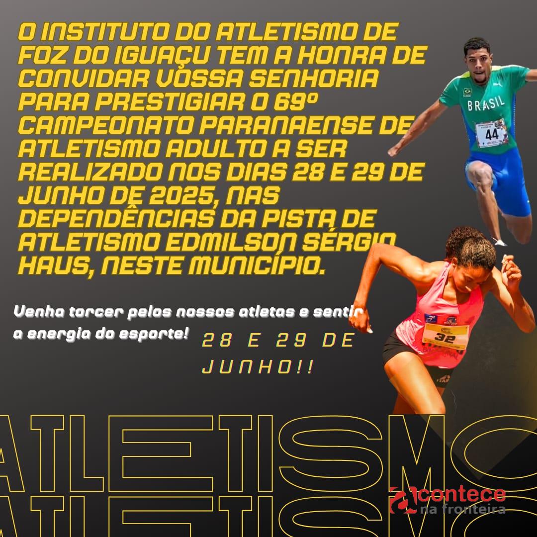 Foz do Iguaçu sedia Campeonato Paranaense de Atletismo Adulto no próximo final de semana