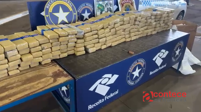 Receita Federal apreende mais de 289 kg de substância análoga à maconha em veículos com placas paraguaias