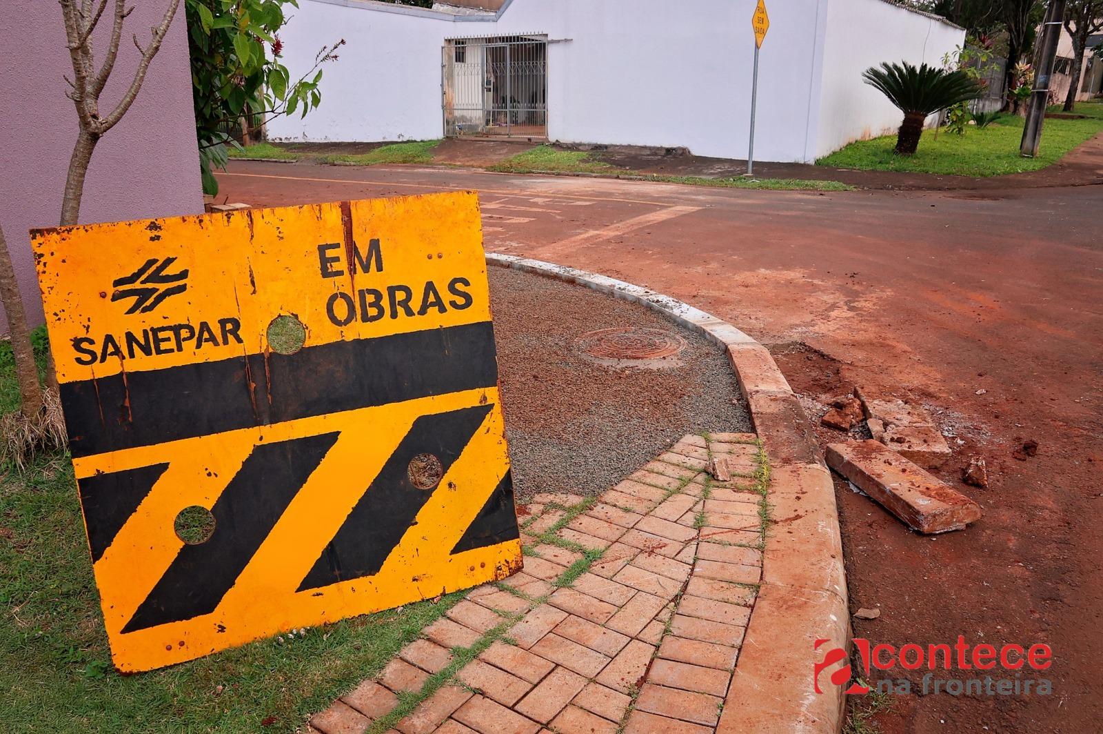 Requerimento cobra conclusão de obras da Sanepar em vias públicas