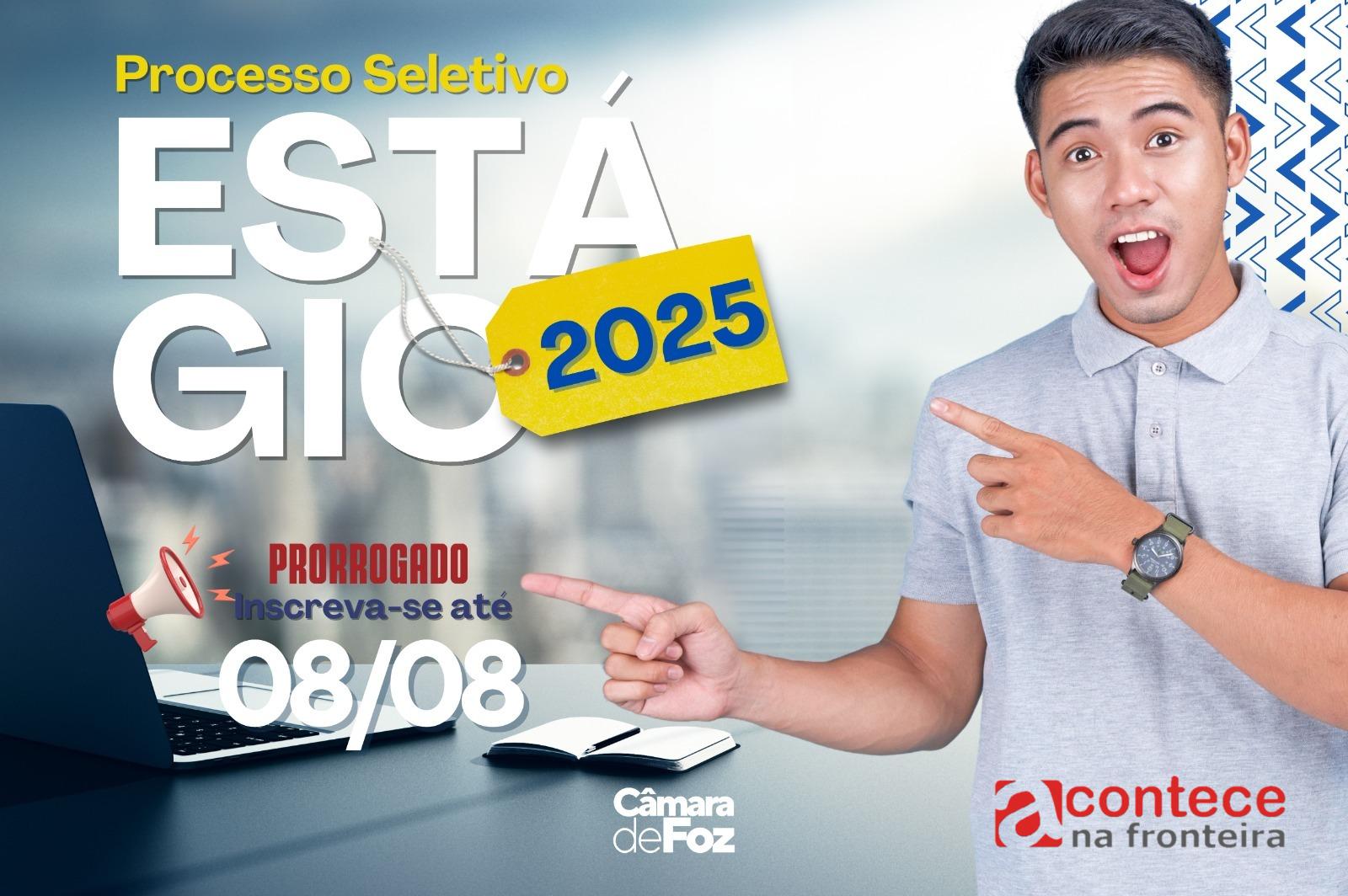 Inscrições para processo seletivo de estagiários da Câmara de Foz são prorrogadas