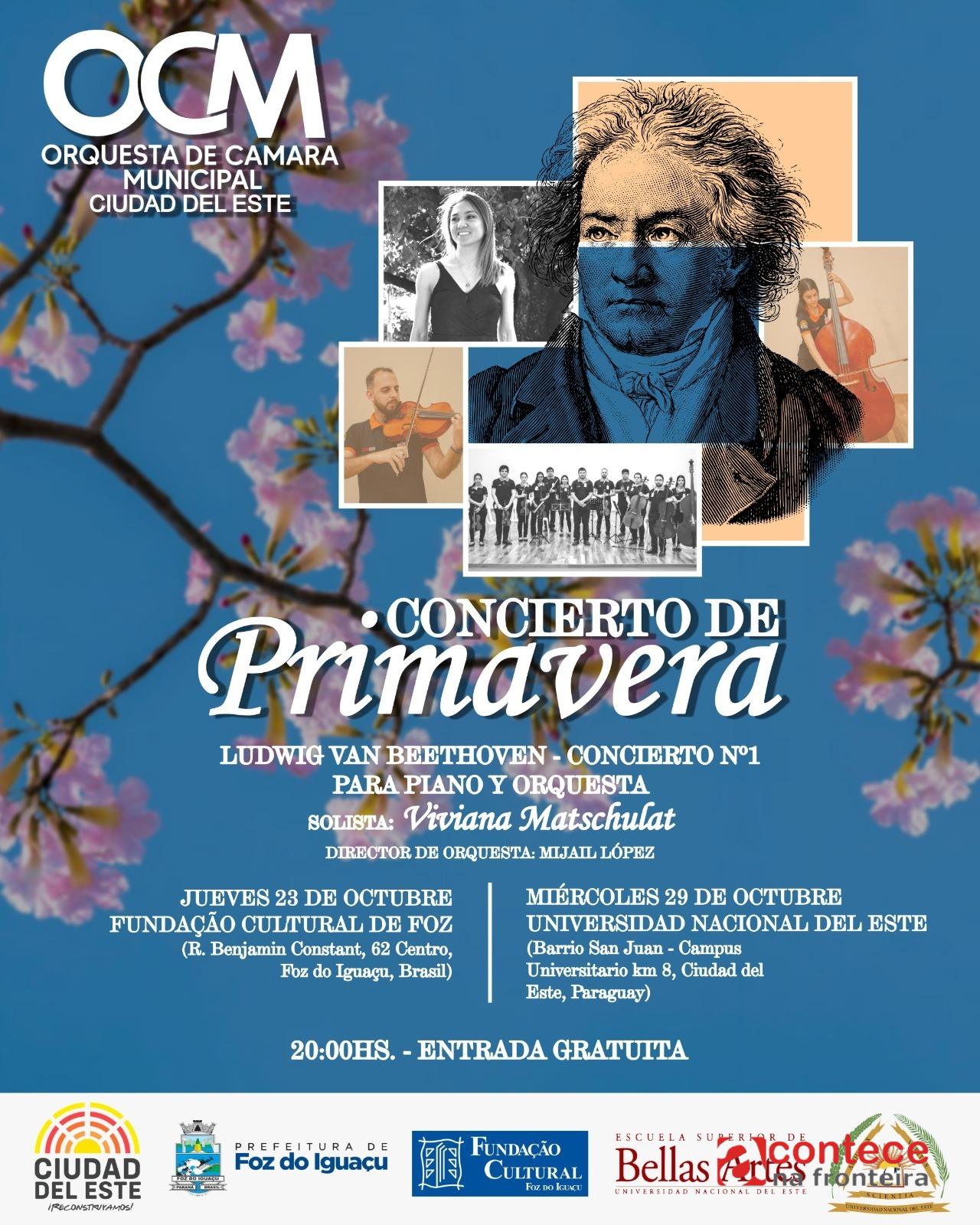 Orquestra de Ciudad del Este se apresenta na Fundação Cultural nesta quinta-feira (23)