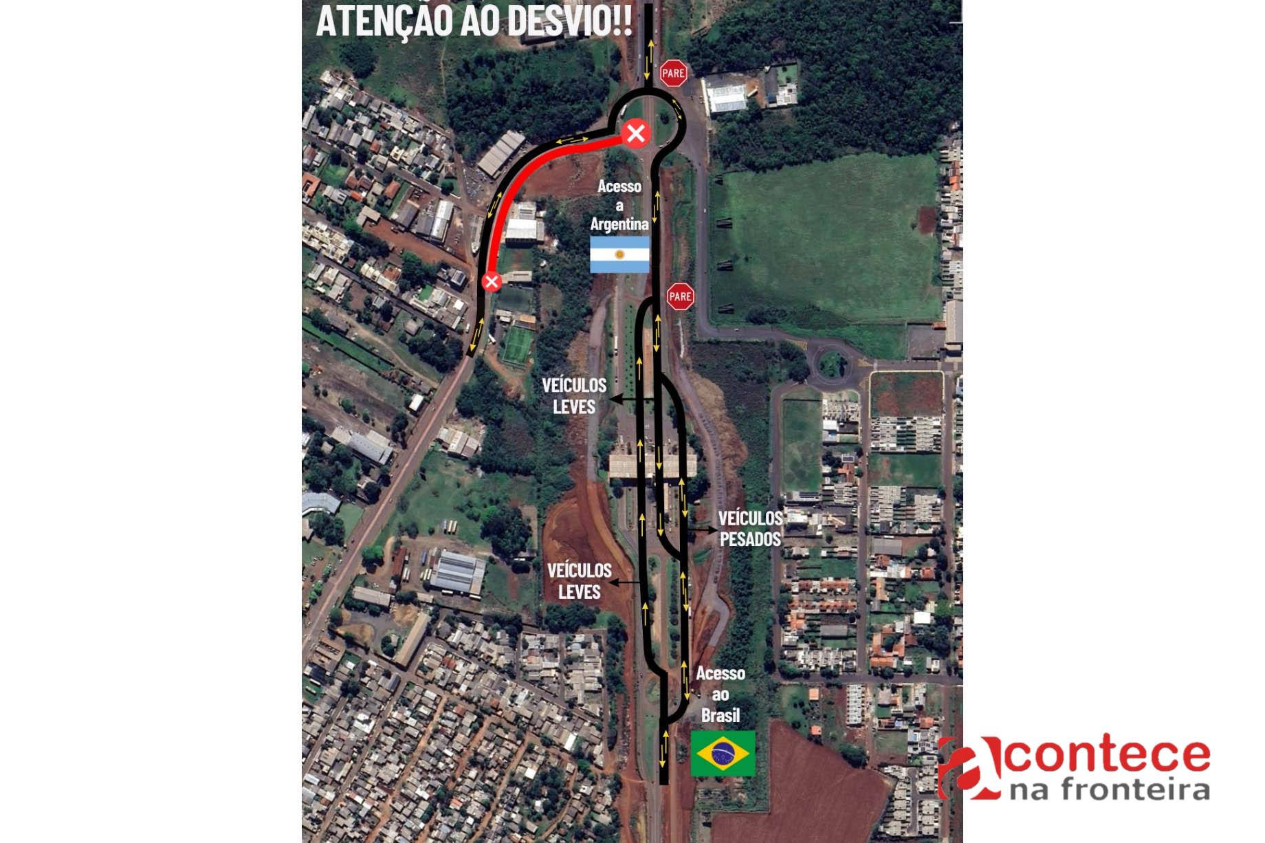 Perimetral Leste de Foz do Iguaçu terá novas alterações no tráfego a partir desta sexta