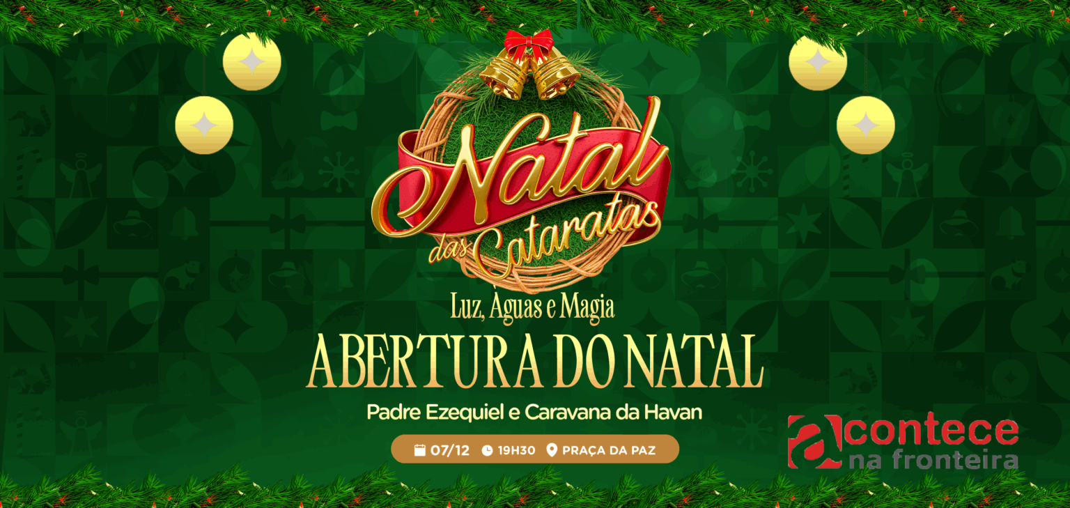 Abertura do Natal das Cataratas: Luz, Águas e Magia será no próximo domingo (07), às 19h30