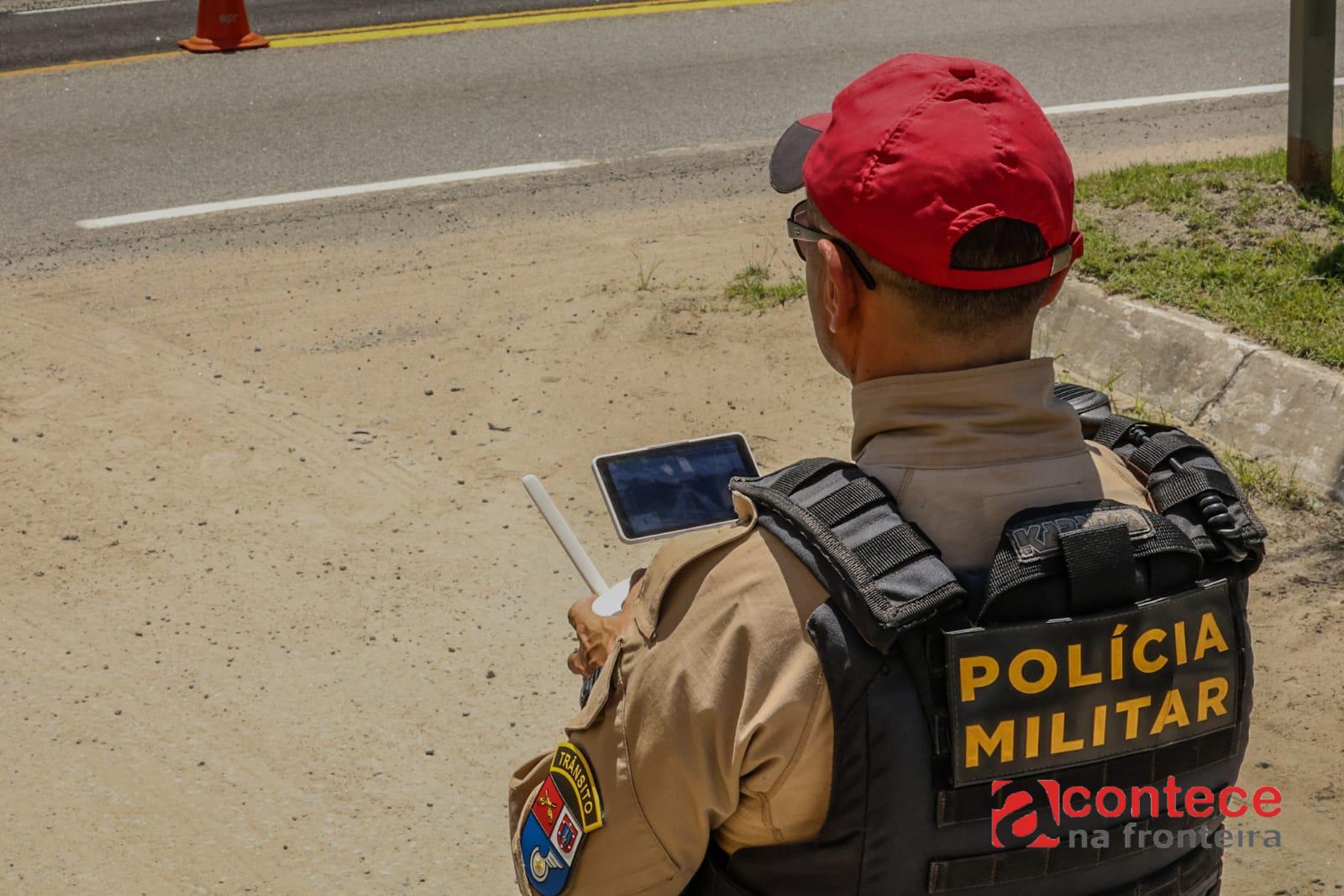 PMPR intensifica fiscalização com drones nas rodovias de acesso ao Litoral