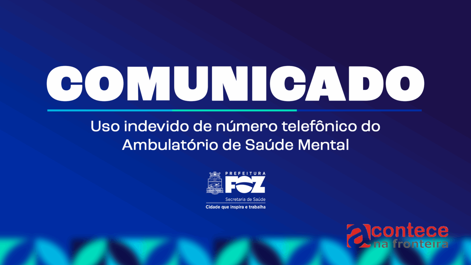 Alerta à população: uso indevido de número telefônico do Ambulatório de Saúde Mental