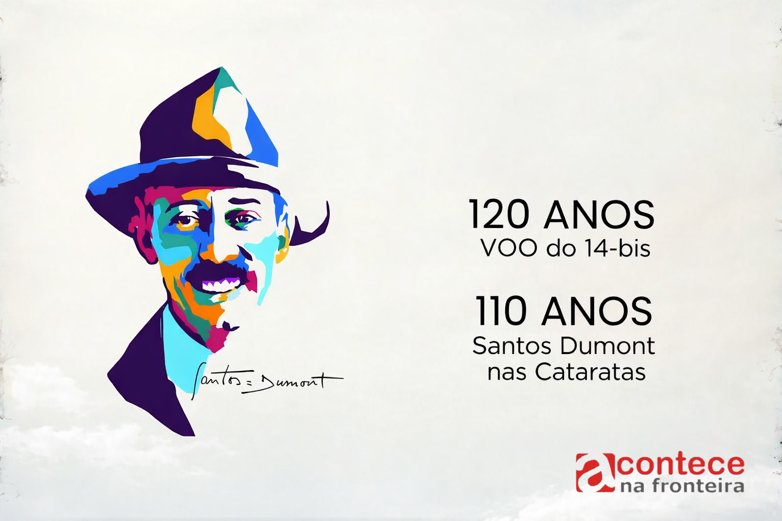 Evento gratuito celebra 110 anos da passagem de Santos Dumont por Foz do Iguaçu neste domingo (15)