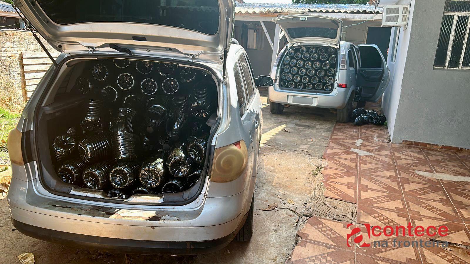 Receita Federal retém 500 galões de azeite em ação conjunta em Foz do Iguaçu