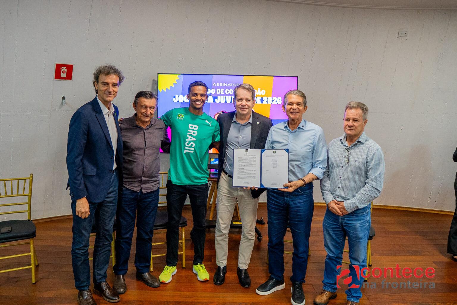 Prefeitura e Comitê Olímpico do Brasil assinam acordo para a realização dos Jogos da Juventude 2026 em Foz do Iguaçu