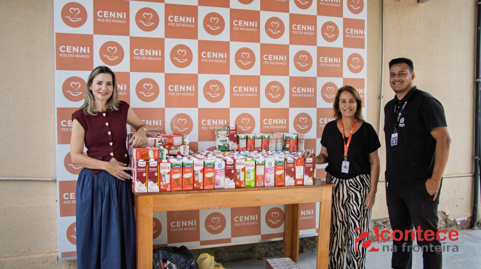 União: Dreams e Eco Park entregam 1,5 tonelada de leite ao Centro de Nutrição Infantil