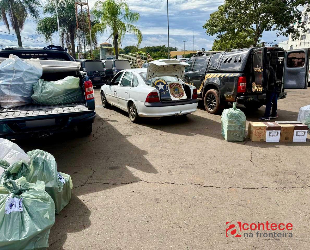 Operação conjunta retém R$ 300 mil em mercadorias irregulares em estacionmentos na Vila Portes