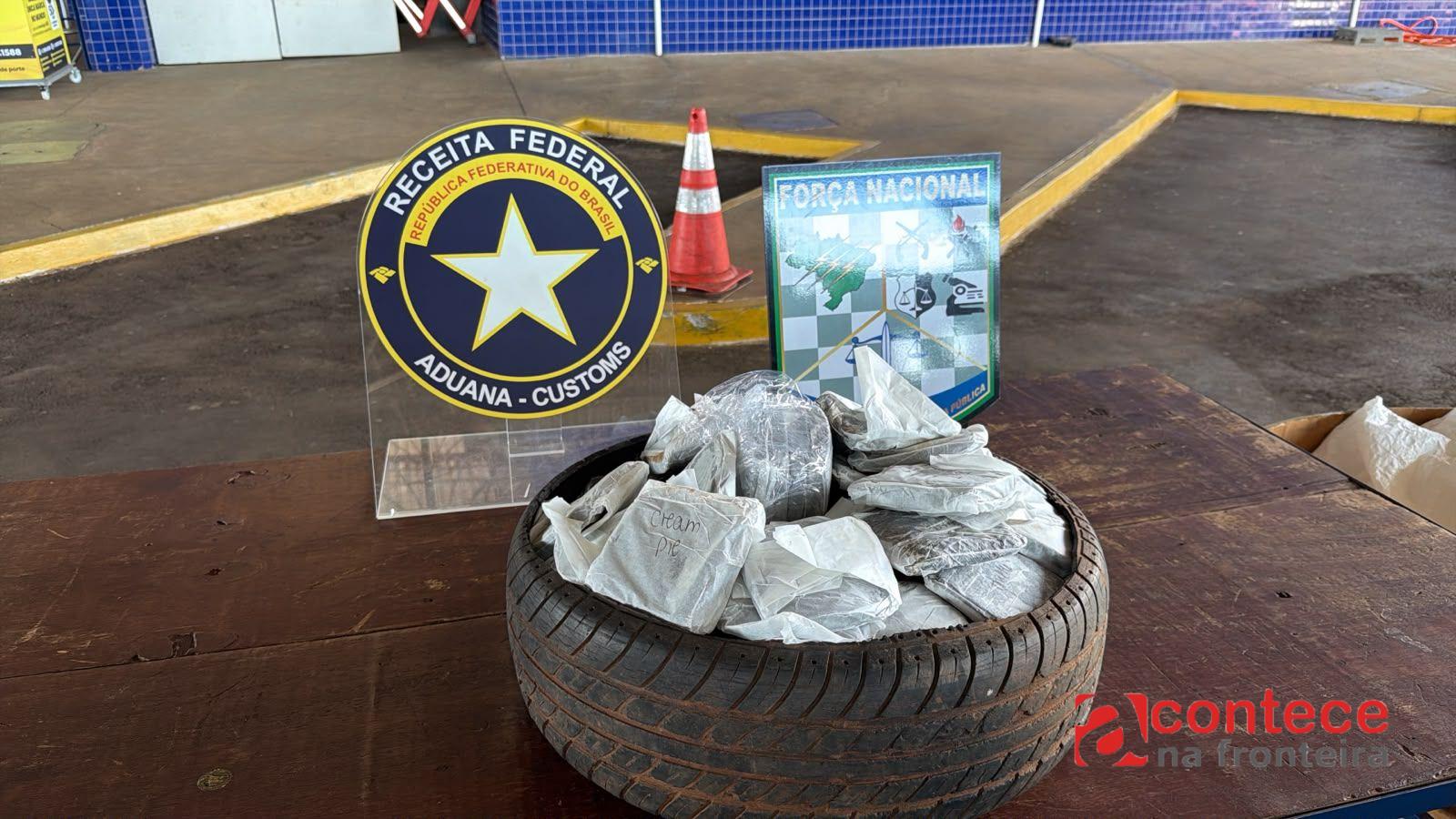 Receita Federal retém mais de 17 kg de haxixe na Ponte Internacional da Amizade