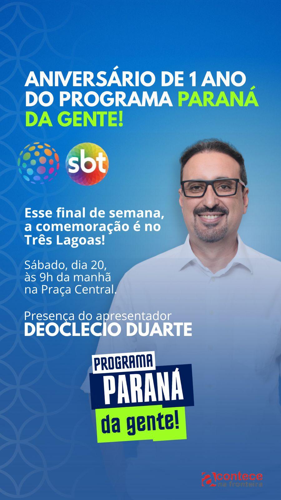 Deoclecio Duarte comemora nos bairros um ano do Programa Paraná da Gente