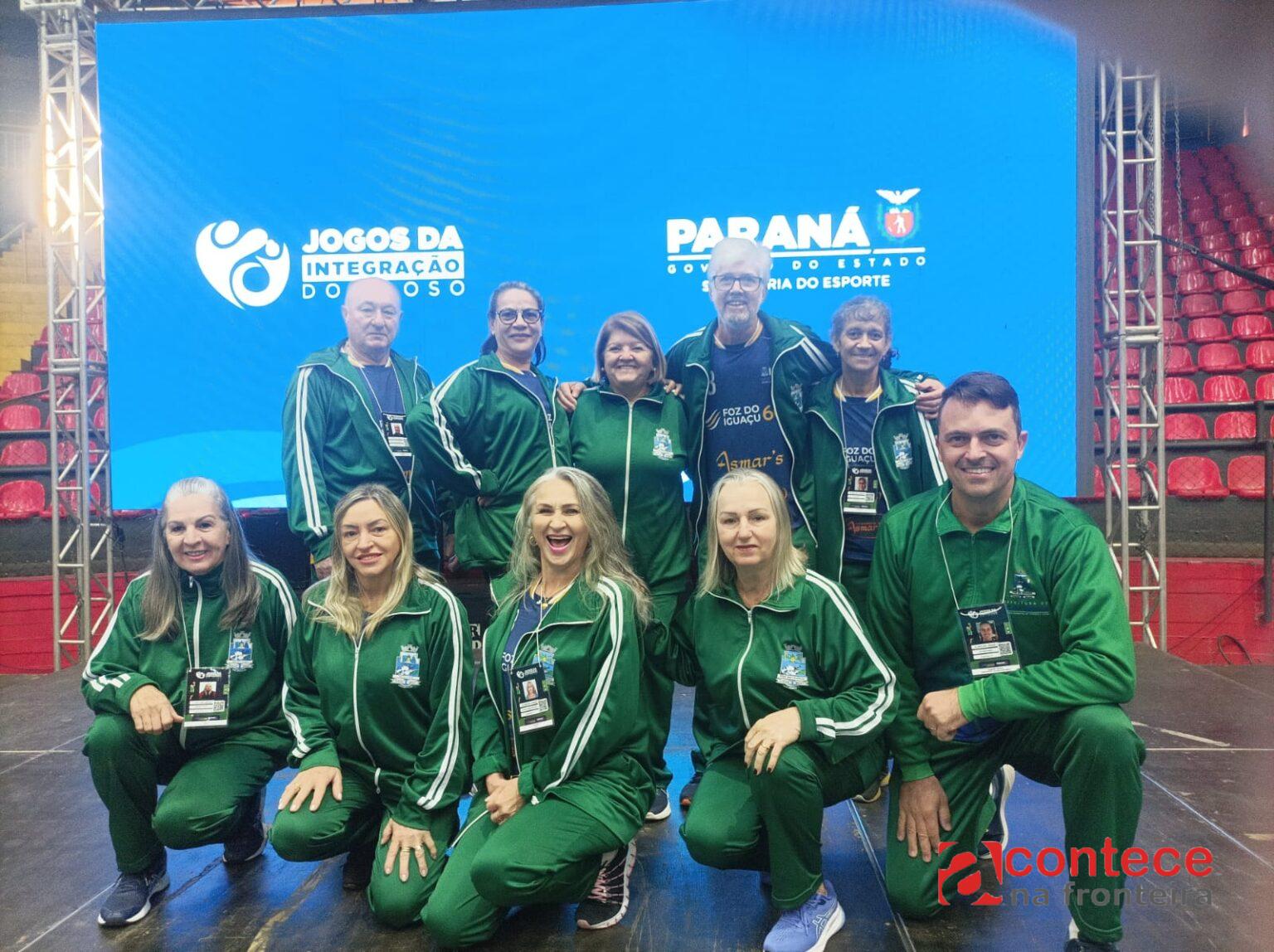 Delegação de Foz do Iguaçu participa da Fase Bronze dos Jogos de Integração da Pessoa Idosa e celebra crescimento no esporte 60+