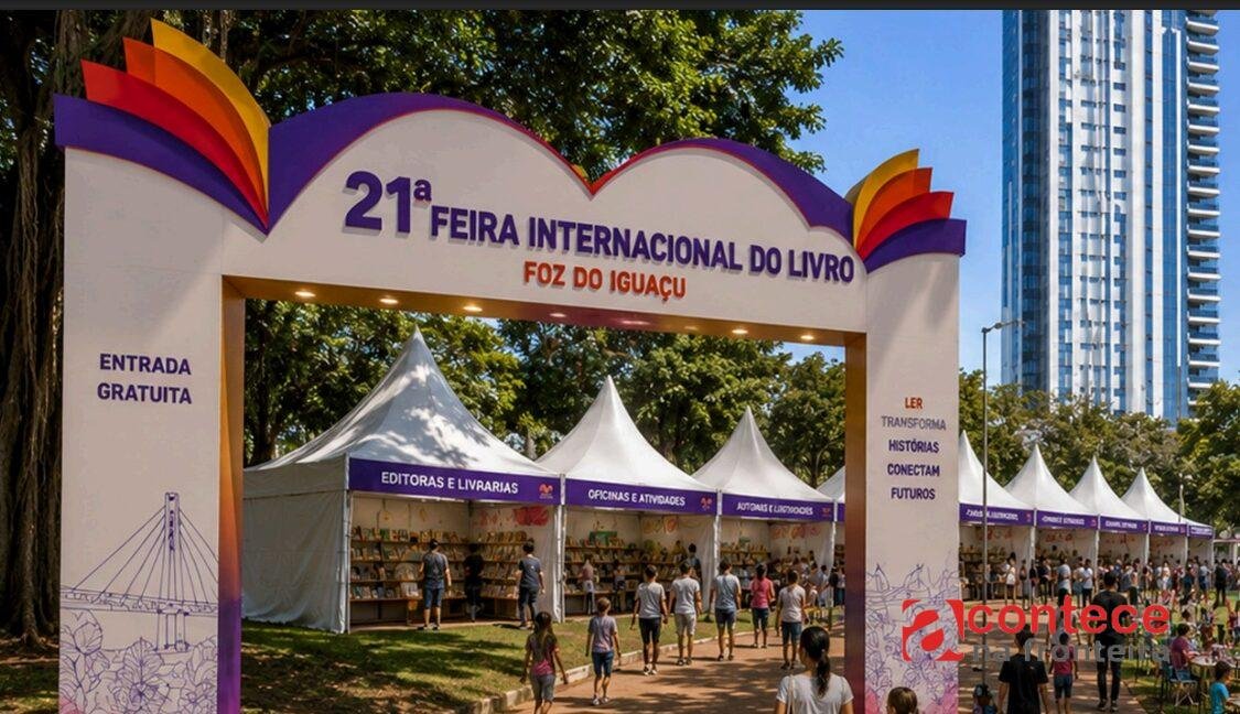 21ª Feira Internacional do Livro de Foz do Iguaçu começa nesta quinta-feira (3)