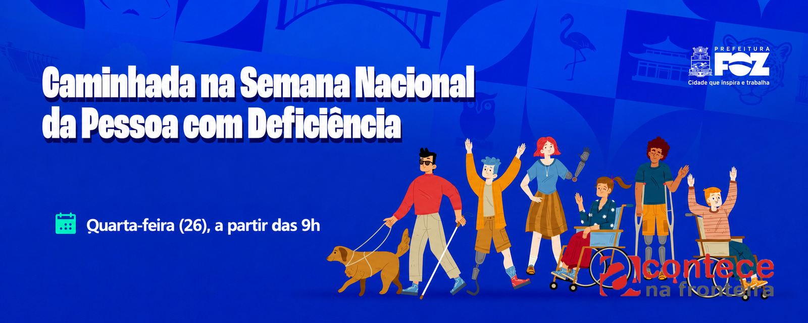 Caminhada marca a Semana Nacional da Pessoa com Deficiência