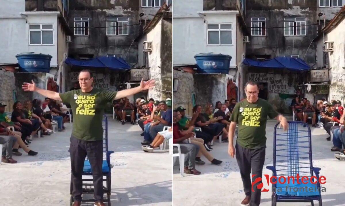 Augusto Cury visita Rocinha, grava em laje famosa por vídeos virais e aposta em jingle de funk no Rio