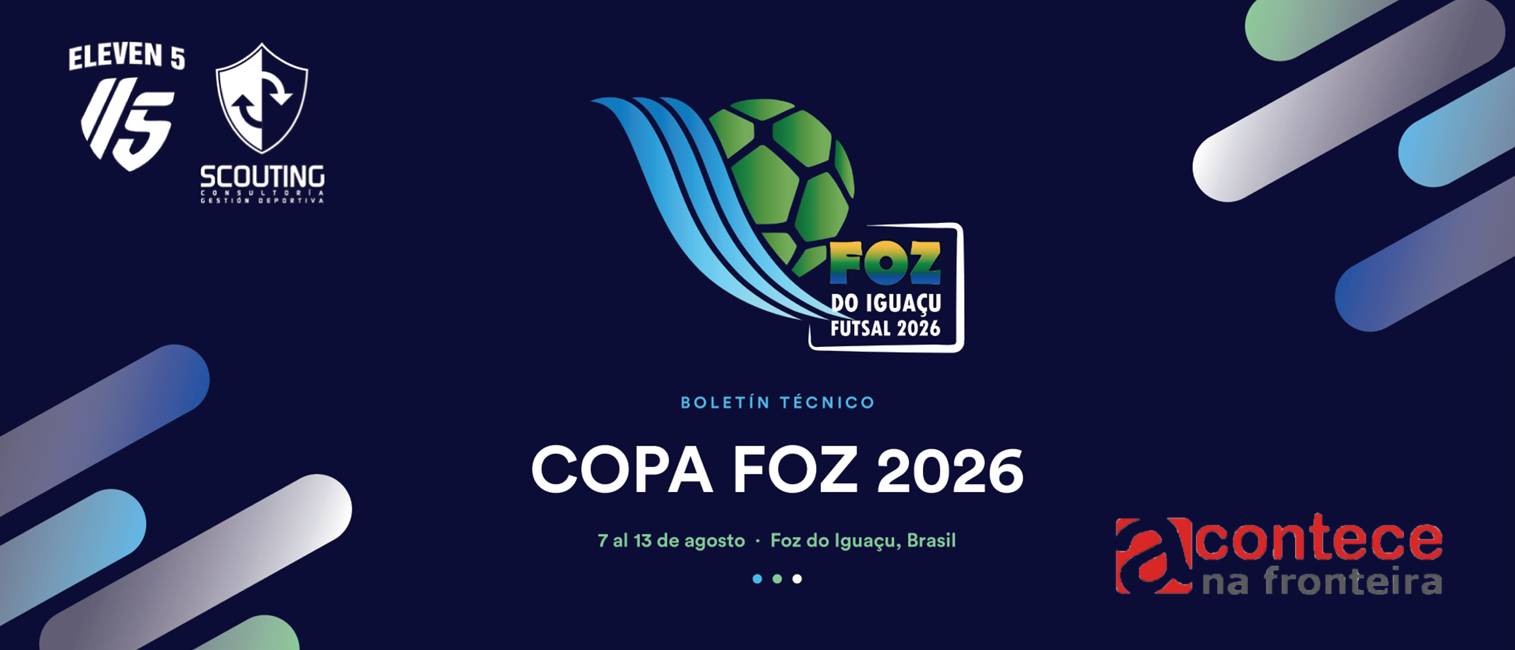 Começa nesta sexta-feira (7) a Copa Foz do Iguaçu Futsal 2026 com equipes de quatro países