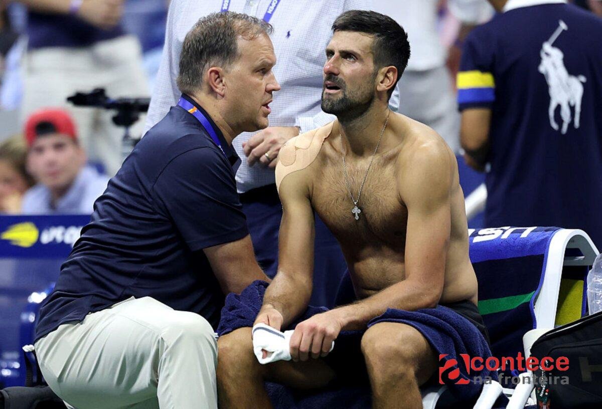 Djokovic passa mal, chora e é eliminado na primeira rodada do US Open
