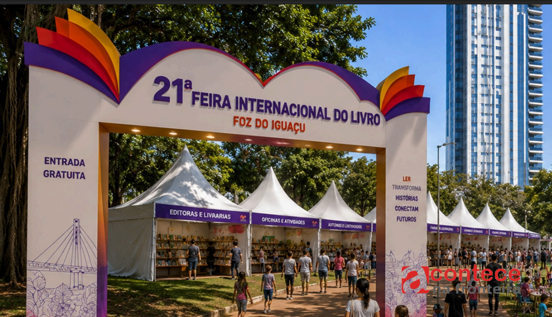 21ª Feira Internacional do Livro de Foz do Iguaçu começa nesta quinta-feira (03)