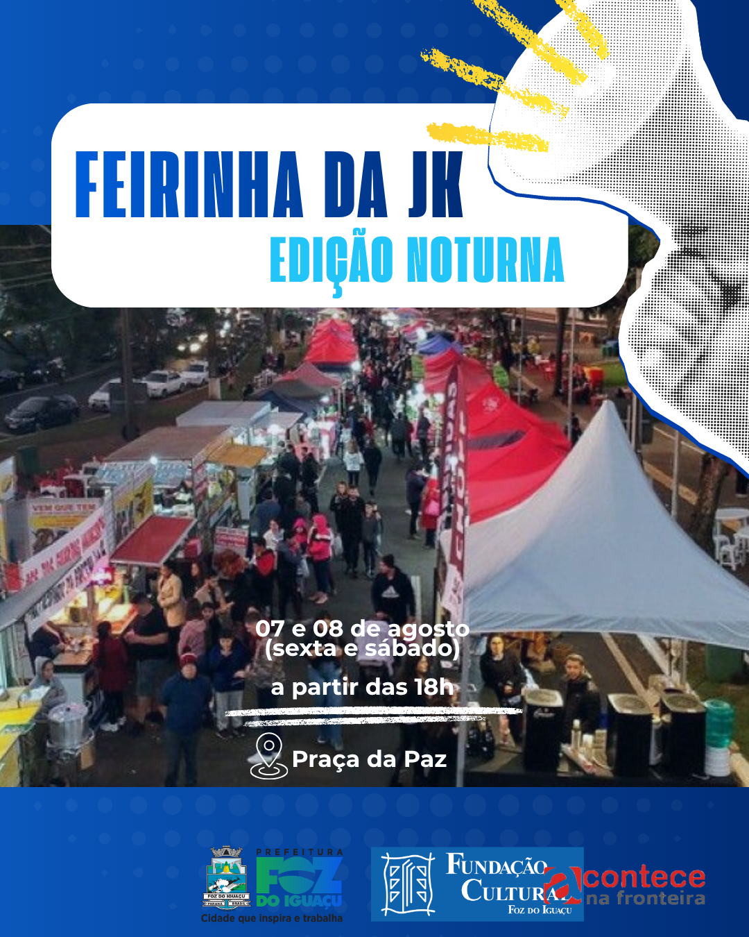 Feirinha da JK terá programação noturna na sexta (07) e sábado (08)