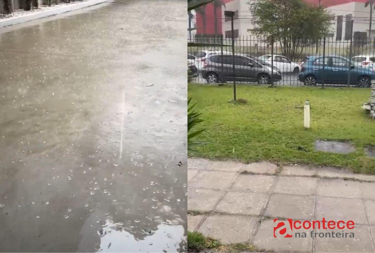 Temporais! Chuva de granizo atinge Curitiba nesta segunda (31)