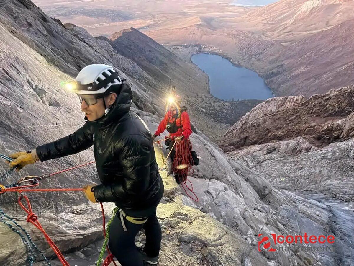 ‘Um movimento errado e eu morro’: alpinista passa mais de nove horas preso em montanha na Califórnia