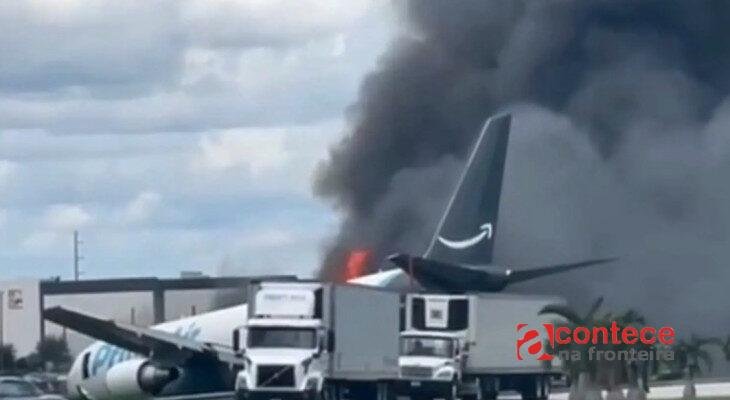 Queda de avião da Amazon deixa cinco mortos em Miami