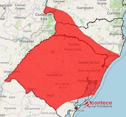 Alerta vermelho no Paraná: tempestade severa e grande perigo