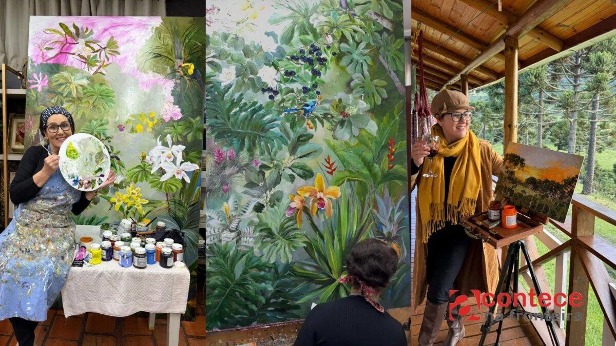 Artista do Paraná vê encomendas 'explodirem' após quadro dela viralizar nas redes e fecha agenda até 2028: 'Não estava esperando'
