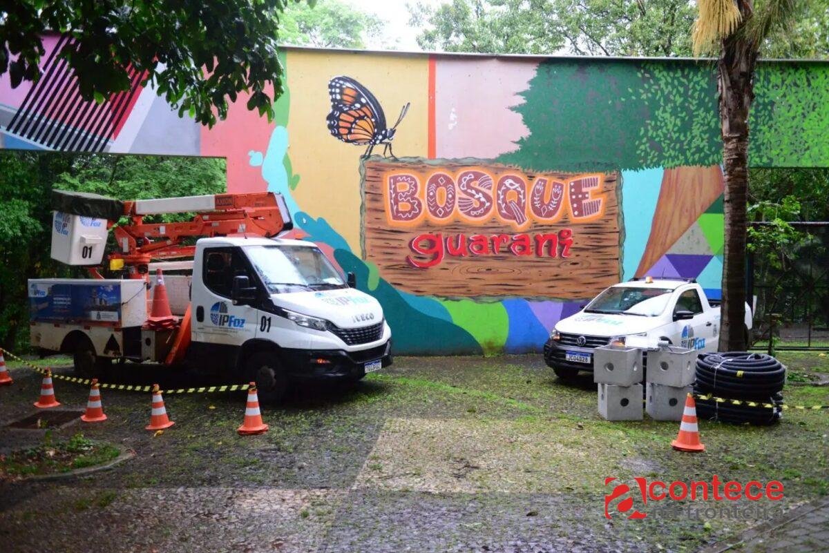 Bosque Guarani inicia revitalização com iluminação em LED nesta quarta (30/09)