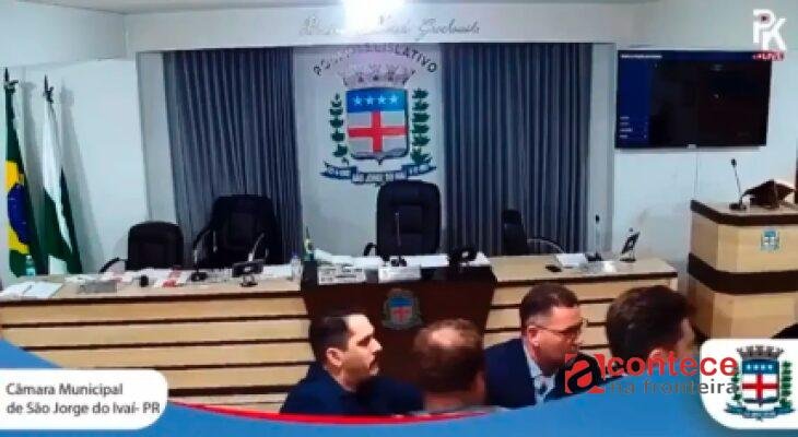 Briga na Câmara: presidente agride vereador em São Jorge do Ivaí