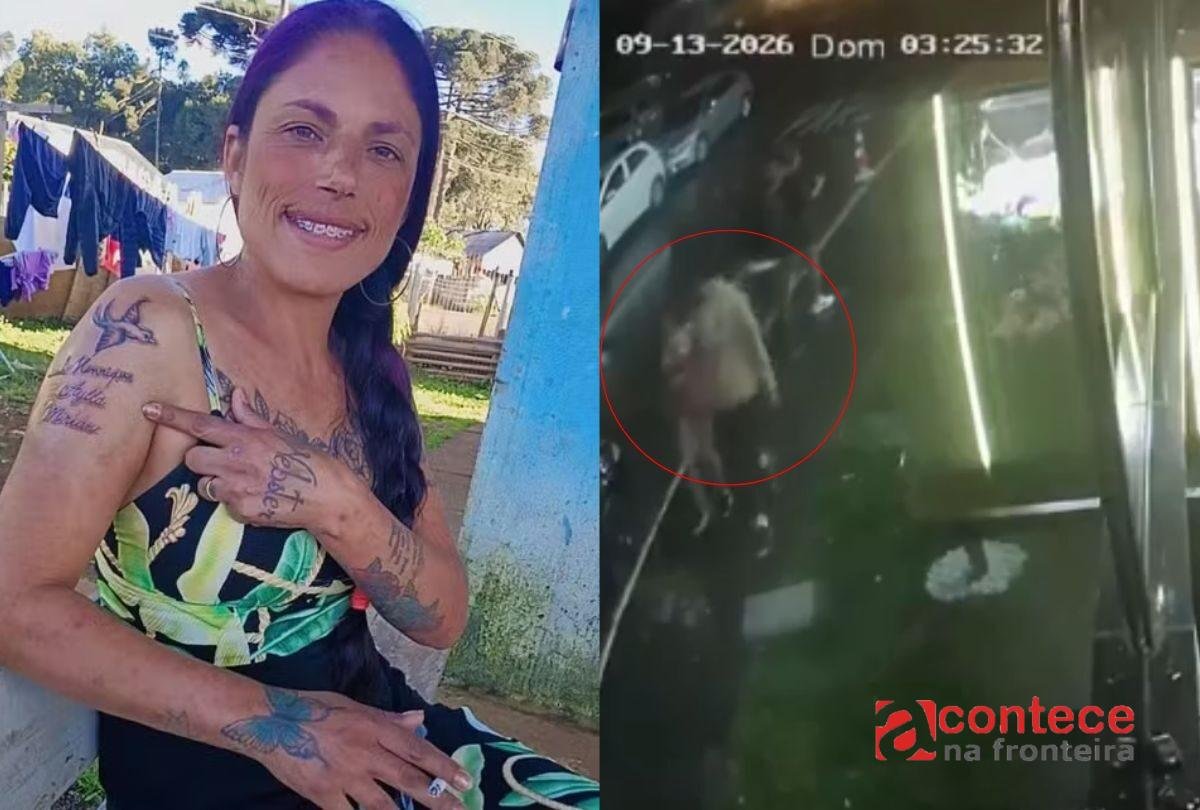 Câmera registra últimos momentos de mulher encontrada morta em Curitiba