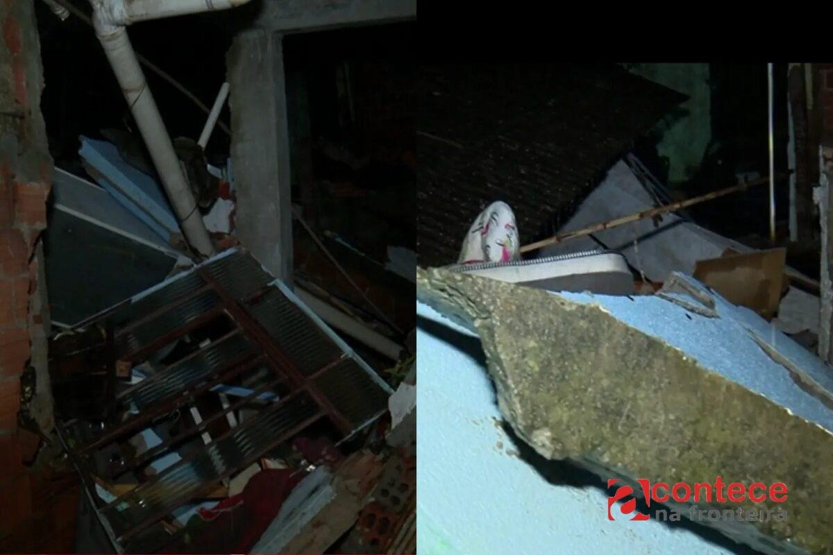 Temporal em Curitiba: Idosos escapam de casa antes de desabamento