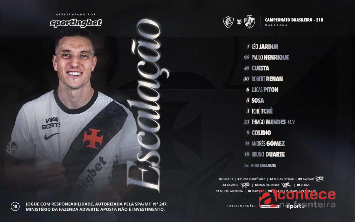 Com escalações divulgadas, confira as diferenças nos titulares de Fluminense e Vasco para clássico, um mês após mata-mata