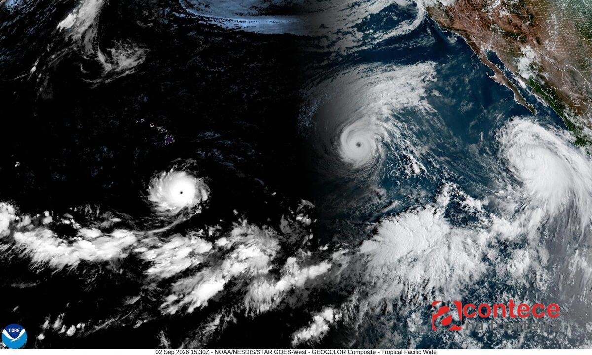 El Niño histórico gera passagem simultânea de furacões e tempestade tropical no Pacífico: 'Algo raro de observar'