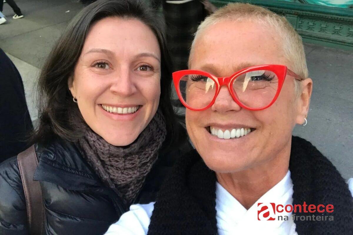 Fã da Xuxa viaja de Nova York a Curitiba para show e leva nave da artista tatuada na pele: 'Sou fanática'