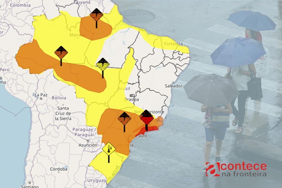Frente fria traz instabilidade e chuva para boa parte do Brasil no feriadão