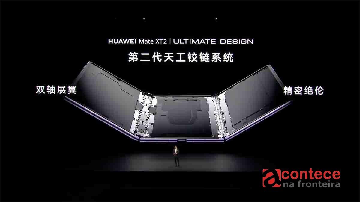 Huawei lança Mate XT 2, dobrável tripartido com tela de 10,2 polegadas e foco em privacidade