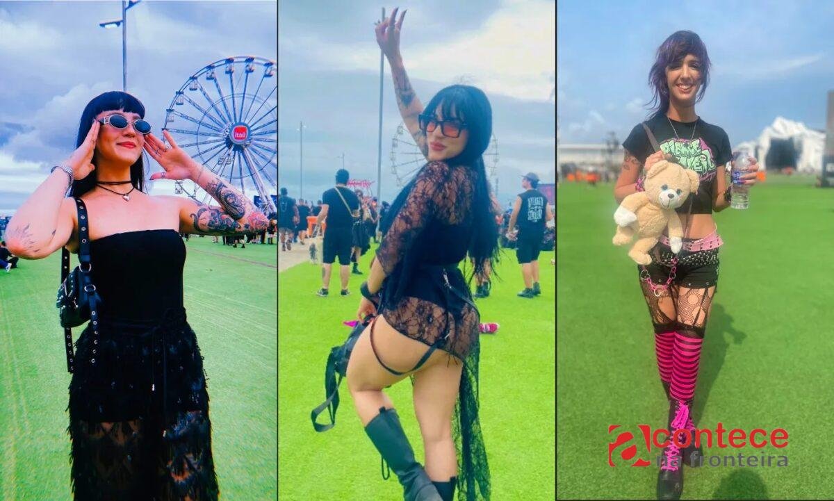 Lingeries, transparência e couro: liberdade e criatividade das fãs de rock no dia de metal no Rock in Rio