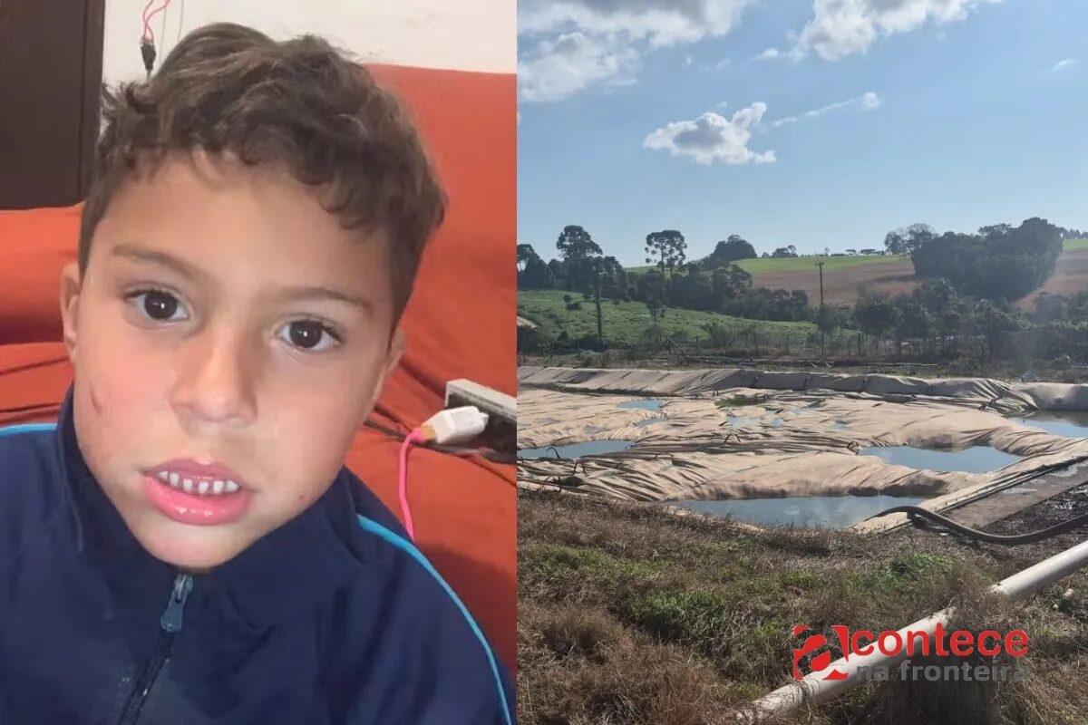 Morte de menino autista no Paraná: polícia conclui que queda da criança em tanque para decomposição de resíduos foi acidente e arquiva o caso