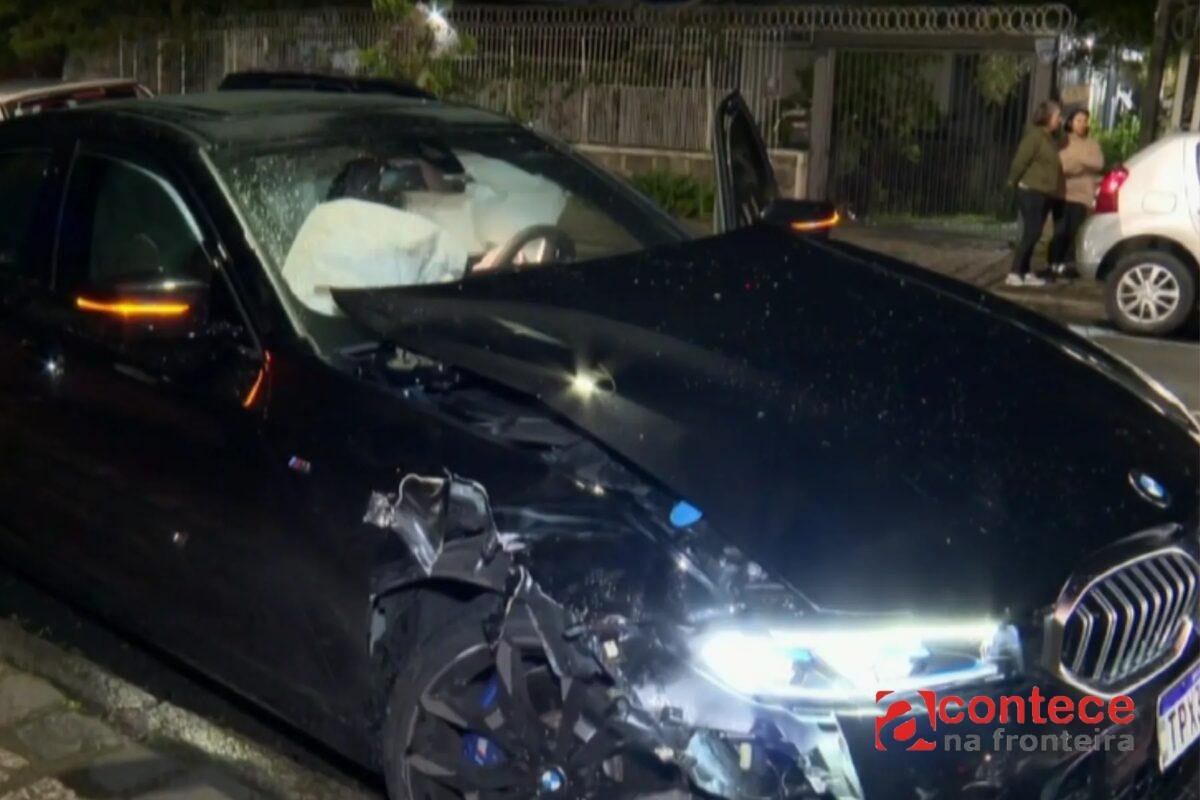 Mulher é atropelada por BMW em Curitiba ao fechar porta de carro