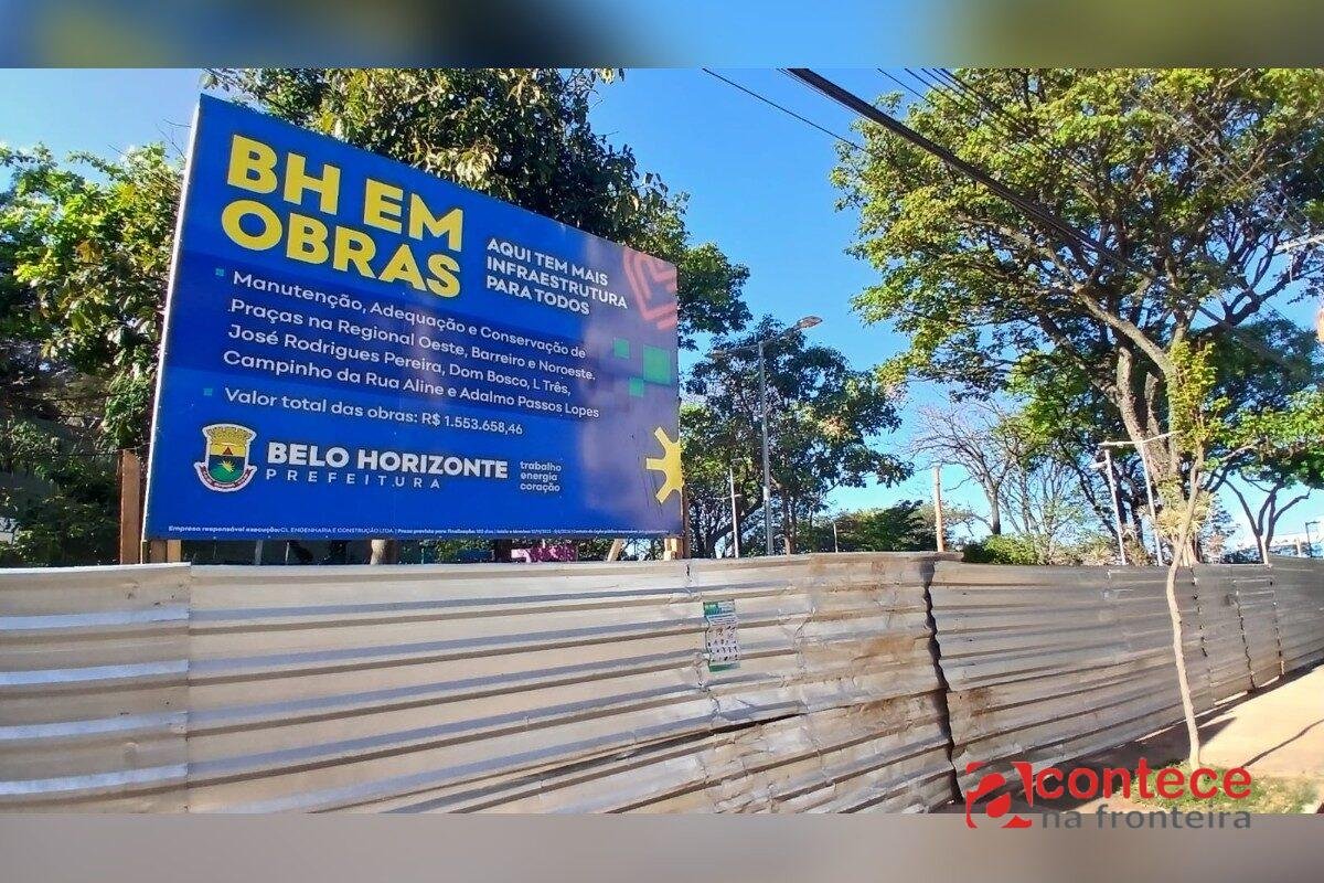 Praças de BH sofrem com reformas que não terminam e abandono
