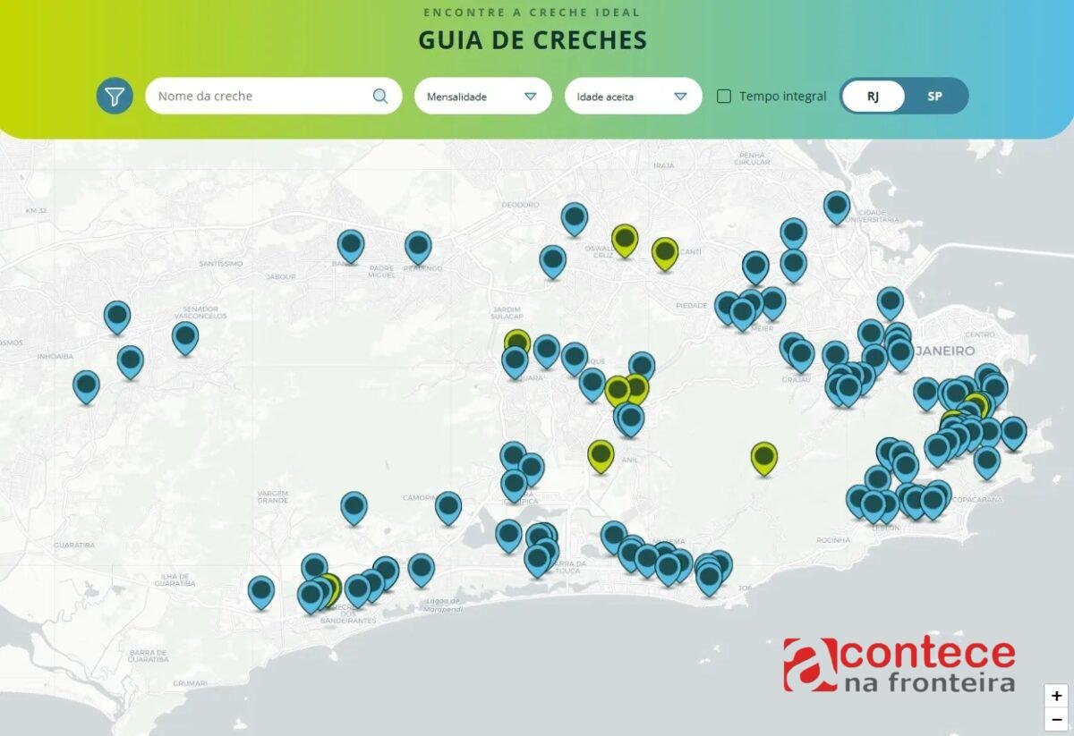 Quantos alunos por professor nas creches de SP e RJ?