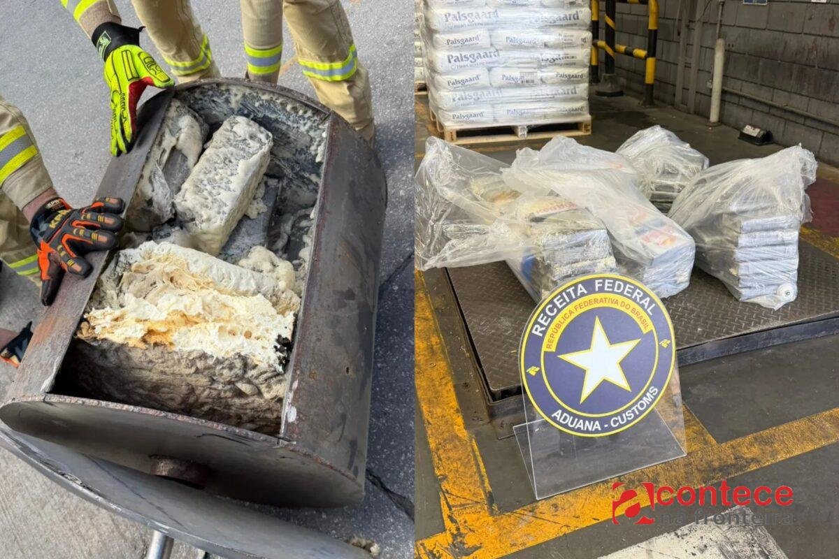 Cocaína de quase 100 kg é apreendida em porto no Paraná