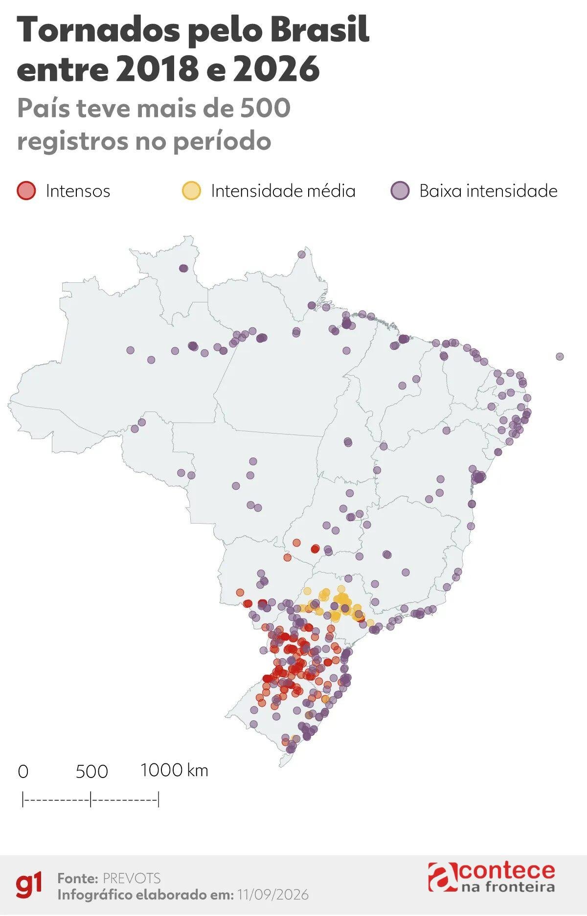 Tornados no Paraná: Estado registra alta incidência e força