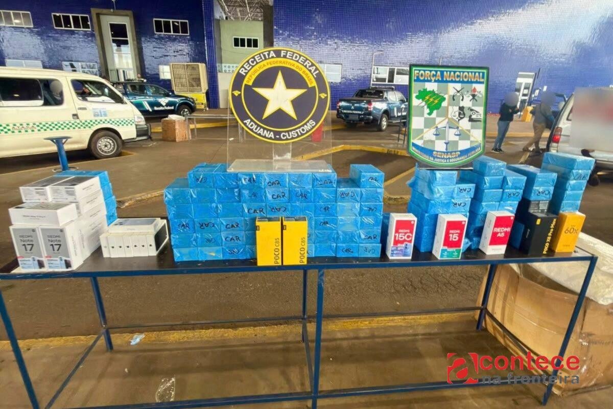 Receita Federal apreende R$ 217 mil em celulares na fronteira